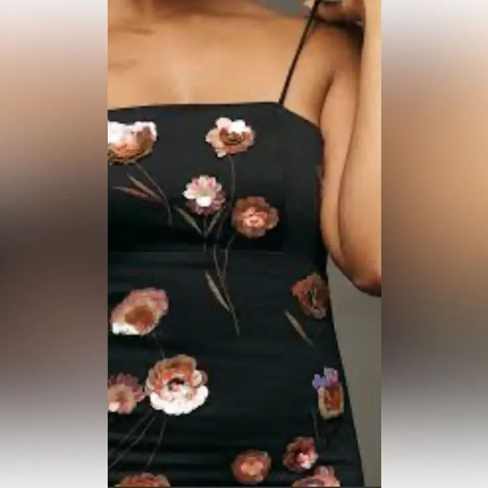 Maeve Black Floral Dress Brynne 3D
